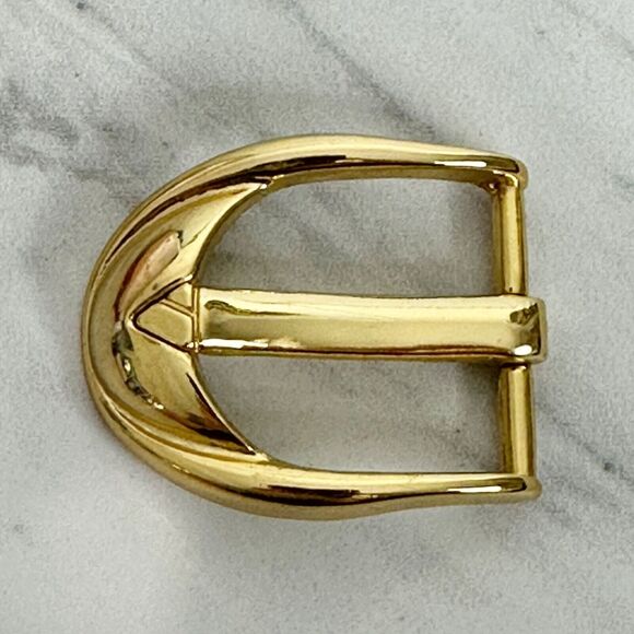 Liz Claiborne Vintage 1995 Gold Tone Simple Basic Belt Buckle - Picture 1 of 9